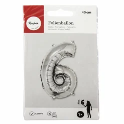 Folienballon, Folie, silberfarben