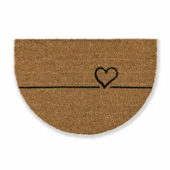 Fußmatte »Coco Smart«, halbrund, Höhe: 1,5 cm, Rutschfest, Antibakteriell, Kokos