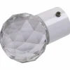 Gardinenendstück, Facettkugel, 20 mm, Weiß