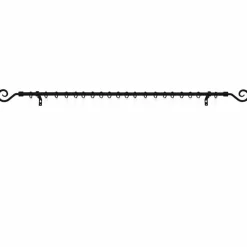 Gardinenstange, Länge: 7 cm, 1-läufig, Metall