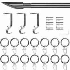 Gardinenstange, Länge: 10 cm, 1-läufig, Metall