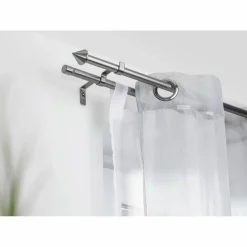 Gardinenstange, Länge: 15,5 cm, 2-läufig, Metall