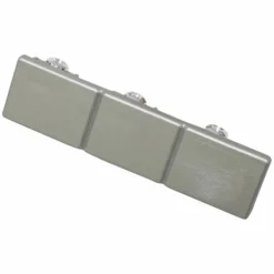 Gardinenstangen-Endstück, Länge: 55 mm, 3-läufig, Kunststoff