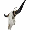 Geweih, Bison, Polyresin, braun/weiß