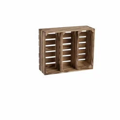 Gewürzregal, BxHxL: 40 x 17 x 50 cm, braun-geflammt