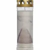 Grablicht Dauerbrenner Nr.7 200/75 mm mit Motiv Wolken weiss