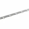 Haushaltsleiste, Weiß, 5 Haken, Metall, Weiß, Metall, 20 x 340 x 30 mm