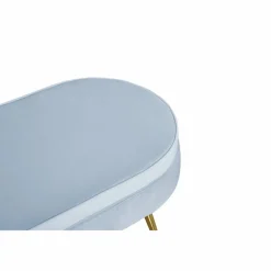 Hocker, Höhe: 40 cm, hellgrau/goldfarben
