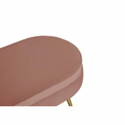 Hocker, Höhe: 40 cm, rose/goldfarben