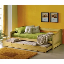Holzbett, BxHxL: 208 x 66 x 97 cm, Kiefernholz