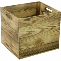 Holzkiste, BxLxH:32 x 38 x 32,5 cm, geeignet für: Kallax und Expeditregale