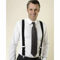 Hosenträger, Länge: 82 - 125 cm, schwarz