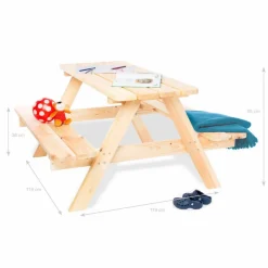 Kindersitzgarnitur, BxHxL: 119 x 65 x 118 cm, natur
