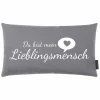 Kissen, (BxL): 30 x 50 cm, grau