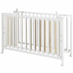 Klappbett, (BxL): 64,5 cm x 123 cm, Holz, weiß