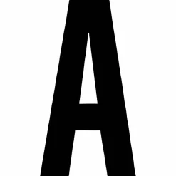Klebebuchstabe, Buchstabe A, schwarz
