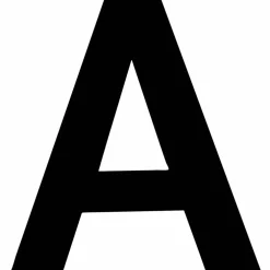 Klebebuchstabe, Buchstabe A, schwarz