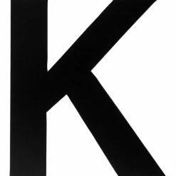 Klebebuchstabe, Buchstabe K, schwarz