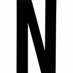 Klebebuchstabe, Buchstabe N, schwarz