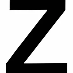 Klebebuchstabe, Buchstabe Z, schwarz