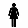 Klebesymbol, Klebesymbol DAME, schwarz