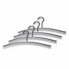 Kleiderbügel, 4x Kleiderbügel, Edelstahl, Silber