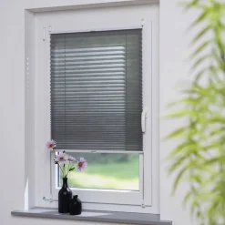 Klemmfix Plissee »Easy«, grau, verspannt