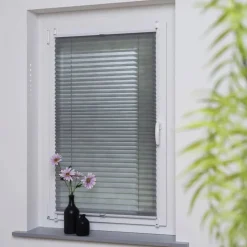 Klemmfix Plissee »Easy«, grau, verspannt