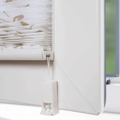 Klemmfix Plissee, weiß/beige, verspannt
