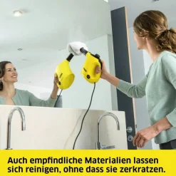Kompakter 2-in-1-Dampfmopp SC 1 EasyFix, max. 3,0 bar, 1200 W Heizleistung, ca. 20 m² Flächenleistung