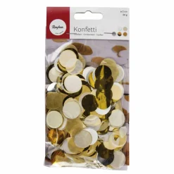 Konfetti, Papier, goldfarben