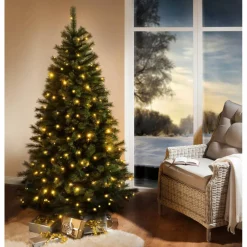 Kunstweihnachtsbaum »Davos«, Höhe: 155 cm, grün, beleuchtet