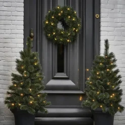 Kunstweihnachtsbaum »Glendon«, Höhe: 90 cm, grün, beleuchtet, gefrostet