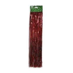 Lametta, Länge: 48 cm, rot