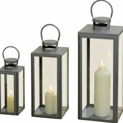 Laterne, Eisen, schwarz
