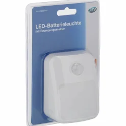LED-Batterieleuchte mit Bewegungsmelder Kunststoff weiß 1 W