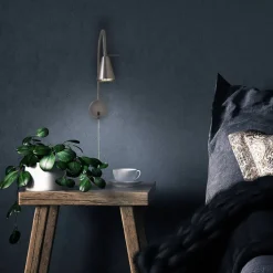 LED-Bettleuchte »TUSA«, Ø: 8, Höhe: 45 cm, nickelfarben matt