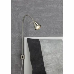 LED-Bettleuchte »TUSO«, Ø: , Höhe: 40,3 cm, nickelfarben matt