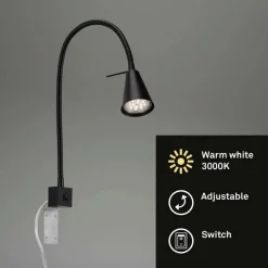 LED-Bettleuchte »TUSO«, weiß, Höhe: 40,3 cm, inkl. Leuchtmittel