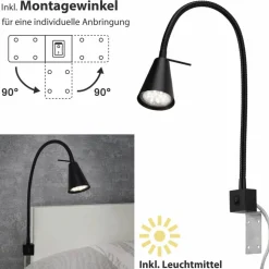 LED-Bettleuchte »TUSO«, weiß, Höhe: 40,3 cm, inkl. Leuchtmittel
