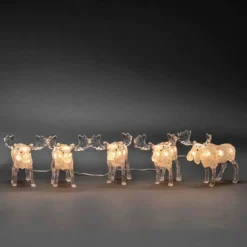 LED-Dekoration, Elche, Höhe: 13 cm, Außentrafo, weiß