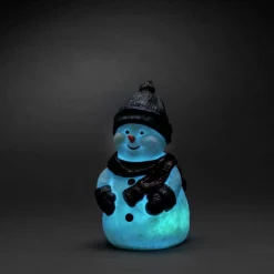 LED-Dekoration, Schneemann, Stecker, weiß
