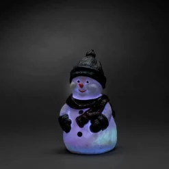 LED-Dekoration, Schneemann, Stecker, weiß