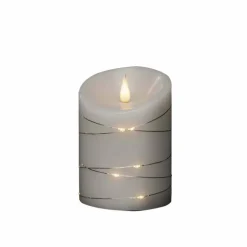 LED-Echtwachskerze, Wachs, Ø 10