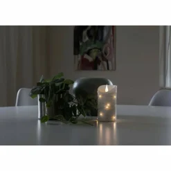 LED-Echtwachskerze, Wachs, Ø 75