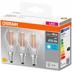 LED-Filament-Leuchtmittel »Base Classic P«, 4 W, E14, neutralweiß