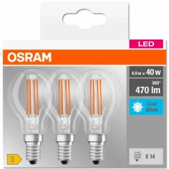 LED-Filament-Leuchtmittel »Base Classic P«, 4 W, E14, neutralweiß