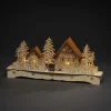 LED Holzsilhouette, Holz, BxHxL: 8 x 19 x 43 cm, inkl. Leuchtmittel