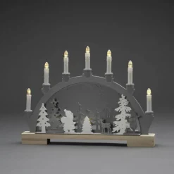 LED Holzsilhouette, Holz, BxHxL: 5 x 33 x 45 cm, inkl. Leuchtmittel