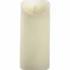 LED-Kerze »3D Rustic FLAME«, Ø 9 cm, creme, Timer